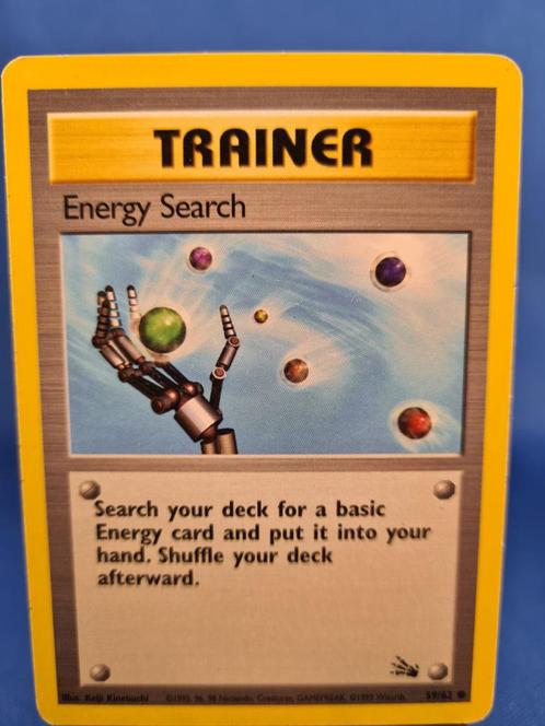 Energy Search 59/62 - Fossil, Hobby en Vrije tijd, Verzamelkaartspellen | Pokémon, Zo goed als nieuw, Verzenden