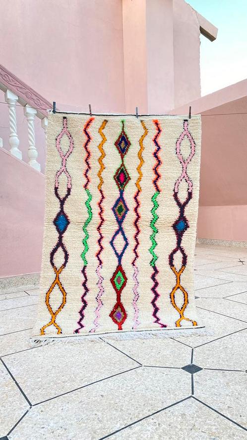 Tapij (berber tapijt), Huis en Inrichting, Stoffering | Tapijten en Vloerkleden, Blauw, Ophalen of Verzenden