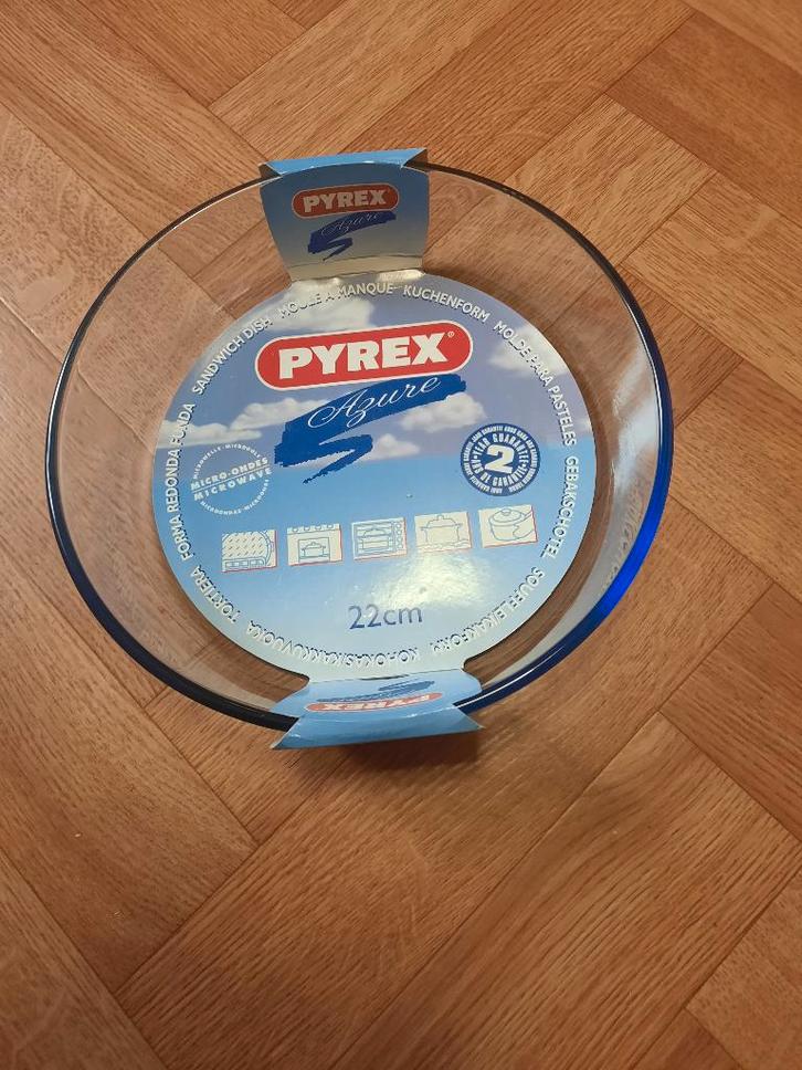 ronde nieuwe glazen ovenschotel dia 22cm Pyrex Azure, Huis en Inrichting, Keuken | Potten en Pannen, Nieuw, Ophalen of Verzenden