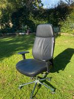 Staples Manager Cow Split Leather Bureaustoel - Ergonomisch, Ophalen, Ergonomisch, Zwart, Bureaustoel