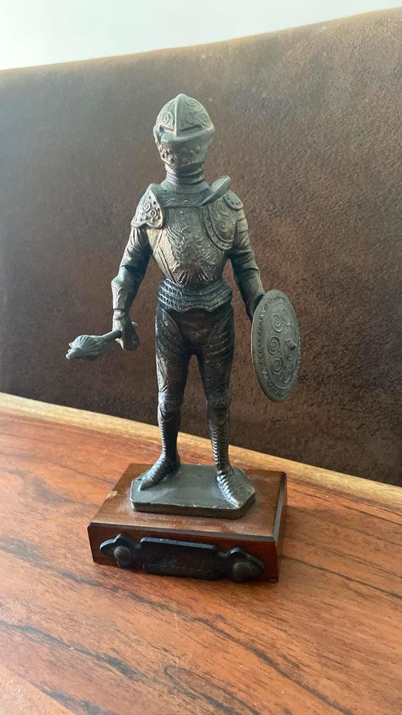 Retro beeld - antieke ridder gemerkt/gesigneerd SEC XVI, Verzamelen, Retro, Ophalen of Verzenden