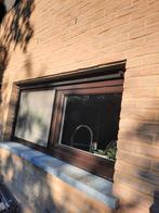 PVC raam met elektr.rolluik+vliegraam afm.105cm/185cm, Doe-het-zelf en Bouw, Gebruikt, Ophalen