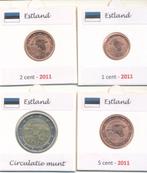 Estland - 2 €uro - 5 - 2 - 1 cent, Ophalen of Verzenden, Estland, 2 euro, Setje