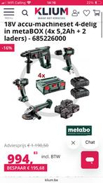 METABO COMBO-SET 4.4.2 18V accu-machineset, Doe-het-zelf en Bouw, Gereedschap | Boormachines, Ophalen, Nieuw, Overige typen