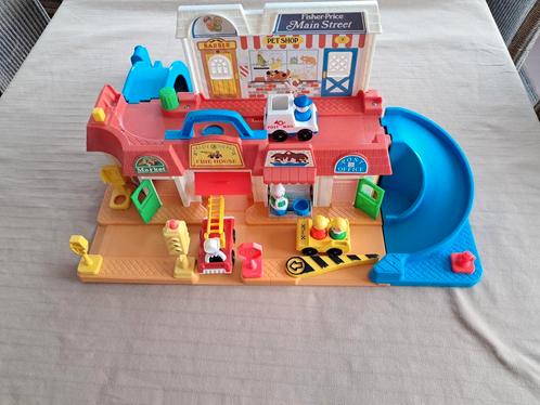Vintage Fisher Price Speelstad Main Street uit 1986., Kinderen en Baby's, Speelgoed | Fisher-Price, Gebruikt, Ophalen