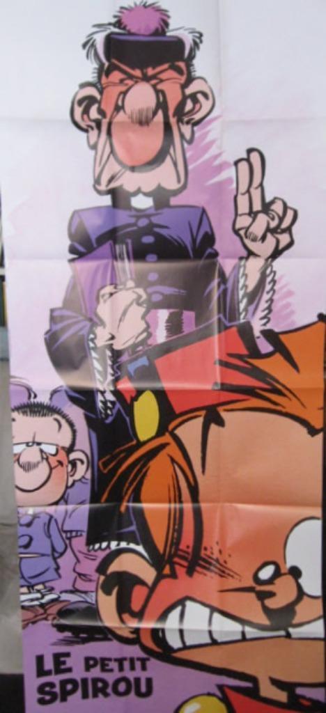 Petit Spirou : poster géant de l'abbé Langélusse., Collections, Personnages de BD, Neuf, Image, Affiche ou Autocollant, Gaston ou Spirou