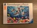 Puzzel Dolfijnen in het koraalrif 500 stukjes, Ophalen of Verzenden, 500 t/m 1500 stukjes, Zo goed als nieuw, Legpuzzel