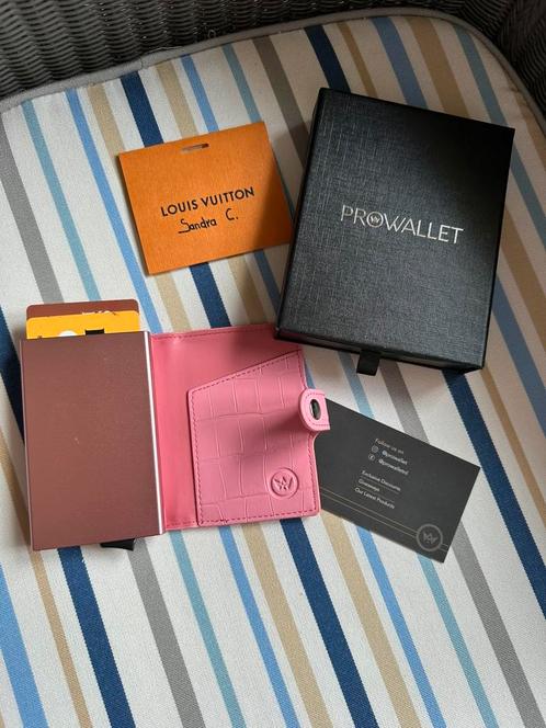 Kaarthouder in croco - roze, Handtassen en Accessoires, Portemonnees, Nieuw, Roze, Verzenden