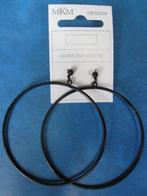 Zwarte Metalen oorbellen (NIEUW), Handtassen en Accessoires, Oorbellen, Overige materialen, Hangers, Zwart, Nieuw