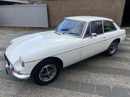 MG B type 1.8 GT 1976 met overdrive, Auto's, MG, Te koop, B, Benzine, Coupé, 2 deurs, Handgeschakeld, Wit, Achterwielaandrijving