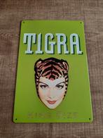 Blikken reclamebord tigra, Verzamelen, Ophalen of Verzenden, Reclamebord