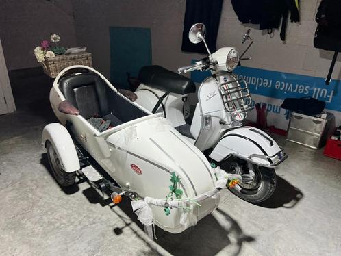 Vespa lml 125  star deluxe met sidecar, Motoren, Motoren | Piaggio, Particulier, Scooter, 11 kW of minder, 1 cilinder, Ophalen