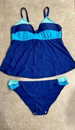 Blauwe tankini met lichtblauwe accenten, Ophalen of Verzenden, Blauw, Bikini