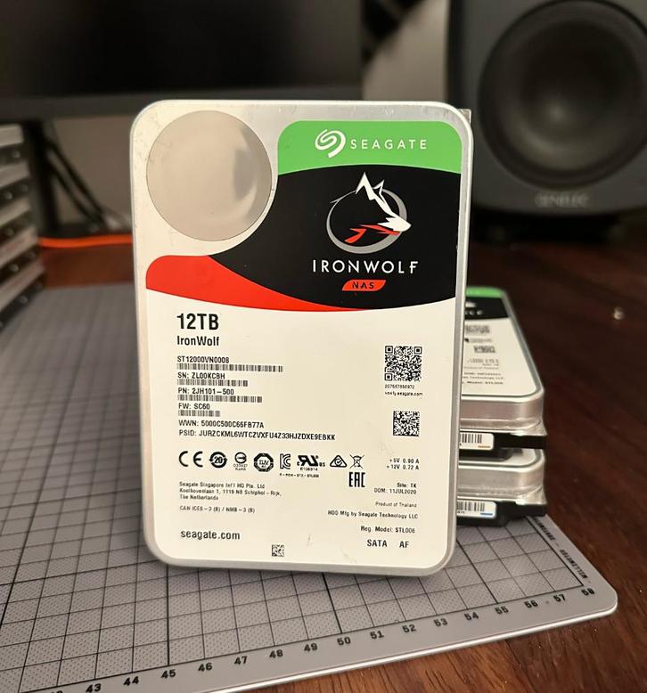 Iron Wolf NAS - 12TB, Computers en Software, Harde schijven, Gebruikt, Server, Intern, HDD, NAS, Ophalen of Verzenden