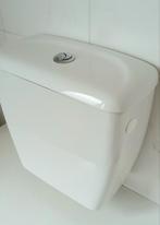 🚿 Toilet/wc 🚿staande SPOEL/JACHTBAK. Keramiek. Wit. 3/6 L., Overige typen, Wit, Zo goed als nieuw, Ophalen