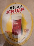 Ancienne publicité Vieux Kriek Extra Heyvaert Asse, Enlèvement ou Envoi, Comme neuf, Panneau, Plaque ou Plaquette publicitaire
