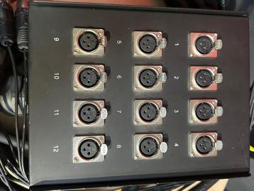 Te koop: Procab MSB112 – 12x XLR Stagebox (10 meter)  beschikbaar voor biedingen
