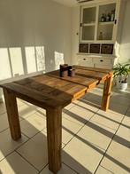 Houten eettafel (4-6p), Huis en Inrichting, Tafels | Eettafels, Ophalen, Gebruikt, 50 tot 100 cm, 150 tot 200 cm