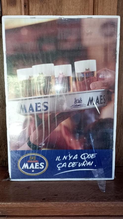 Posterframe voor brouwerijbier Maes PilS, Verzamelen, Biermerken, Zo goed als nieuw, Reclamebord, Plaat of Schild, Overige merken