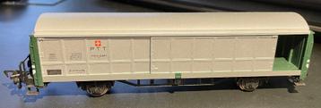1865. Wagon couvert des PTT H0 Fleischmann., Enlèvement, Utilisé, Wagon, Fleischmann