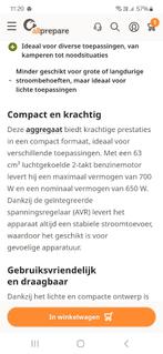 Stroomgenerator, Doe-het-zelf en Bouw, Aggregaten, Ophalen, Nieuw, Benzine