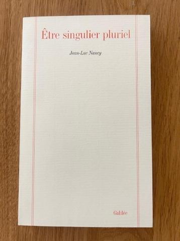 Livre "Être singulier pluriel" - Jean-Luc Nancy beschikbaar voor biedingen