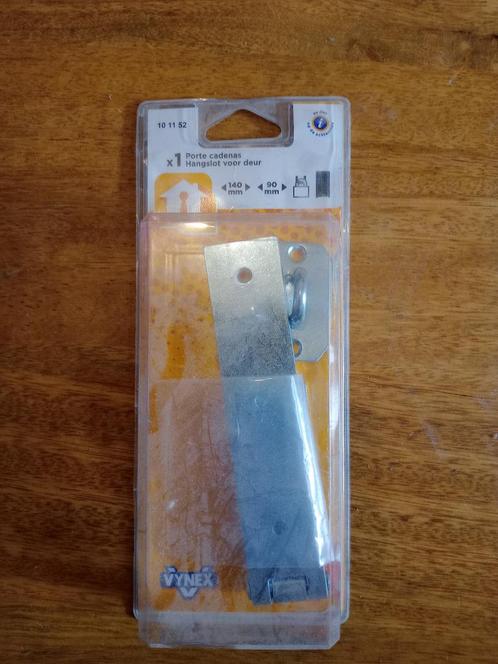 Porte cadenas en acier zingué 140mm, Doe-het-zelf en Bouw, IJzerwaren en Bevestigingsmiddelen, Nieuw, Overige typen, 100 tot 250 mm