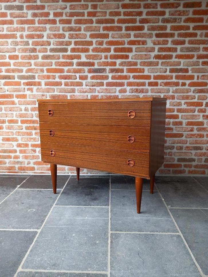Vintage jaren 80 ladekast / commode, Huis en Inrichting, Kasten | Ladekasten, Gebruikt, Ophalen
