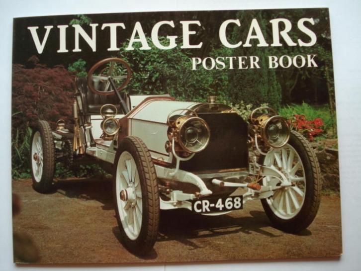 Vintage Cars Poster Book 1983 Colour Library Books, Boeken, Auto's | Boeken, Zo goed als nieuw, Algemeen, Verzenden