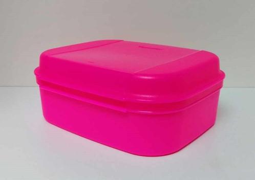 Tupperware™ « Scharnieredoos » roze fluo, Huis en Inrichting, Keuken | Tupperware, Nieuw, Bus of Trommel, Paars, Verzenden