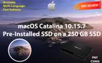 macOS Catalina 10.15.7 Voor-Geïnstalleerde PNY SSD 250GB OSX, Verzenden, Nieuw, MacOS