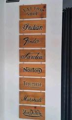 Beschilderd houten decor Uniek stuk, Ophalen of Verzenden, Zo goed als nieuw