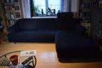 Sofa met chaise longue blauw, Huis en Inrichting, Zetels | Zetels en Chaises Longues, Ophalen, Donkerblauw, 250 tot 300 cm, Zo goed als nieuw