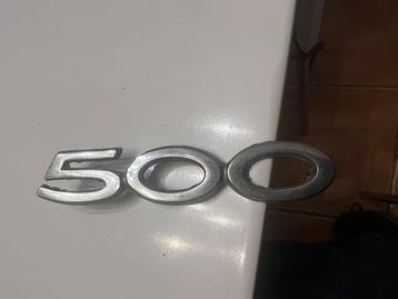 Emblème Fiat 500 en métal - Fiat 500 années 60-70