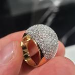 Diamond ring 18 karaat, Ophalen, Zo goed als nieuw, Met edelsteen, Dame