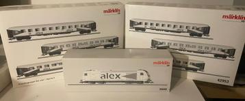 Märklin - lot avec locomotive/ wagons Alex et station mobile beschikbaar voor biedingen