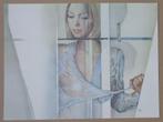 POL MARA / KUNST OP CAMPUS / KLEURLITHO / 55x72cm / SIG 1978, Antiek en Kunst, Kunst | Litho's en Zeefdrukken, Ophalen of Verzenden