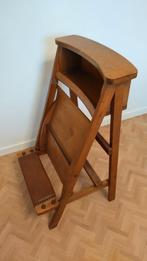 Oude kerkstoel/ bidstoel met openklapbaar zitvlak, Antiek en Kunst, Ophalen