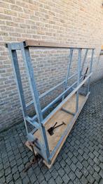 Rek voor transport platen op aanhangwagen, Ophalen