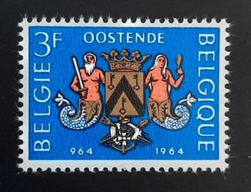 Belgique : COB 1285 ** Ville d'Ostende 1964.