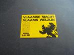 Sticker : Ijzerbedevaart Diksmuide 1983, Verzamelen, Nieuw, Bedrijf of Vereniging, Verzenden