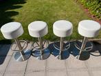 4 BARKRUKKEN PISA.ZITHOOGTE 76CM, Huis en Inrichting, Barkrukken, Ophalen, Met voetsteun, Zo goed als nieuw, Metaal