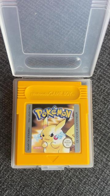 Pokémon jaune game boy officiel fr, 1 joueur, Enlèvement ou Envoi, Utilisé, Jeu de rôle (Role Playing Game)