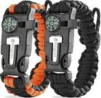 Paracord survivalarmbanden 2 stuks | met vuurstarter | Nieuw