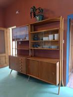 Midcentury Modern Vitrinekast, Ophalen, Gebruikt, 150 tot 200 cm, 150 tot 200 cm
