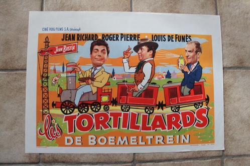 filmaffiche Louis De Funes les tortillards 1960 filmposter, Verzamelen, Posters, Zo goed als nieuw, Film en Tv, A1 t/m A3, Rechthoekig Liggend