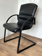 Chaises de conférence Giroflex 44, fauteuils mono cuir noir, Maison & Meubles, Canapés | Salons, Une personne, Utilisé, Enlèvement ou Envoi