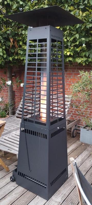 Terrasverwarmer op pellets
