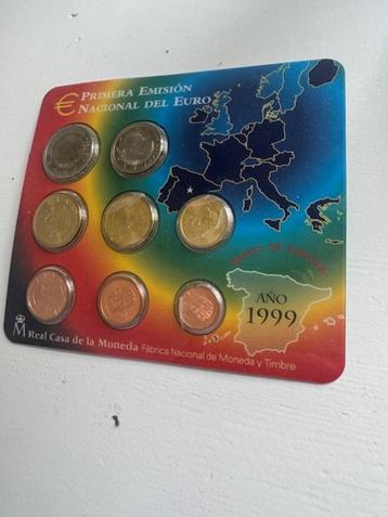 Blisterset 8 euromunten Spanje beschikbaar voor biedingen