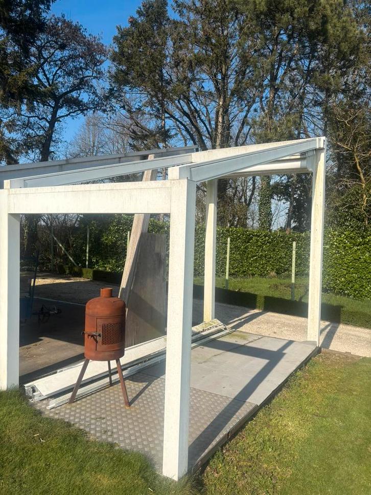 Brustor overkapping outdoor living systeem terrasoverkapping, Tuin en Terras, Overkappingen, Gebruikt, Ophalen